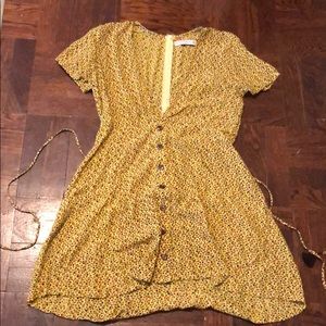 Faithfull the Brand yellow floral dress, worn once